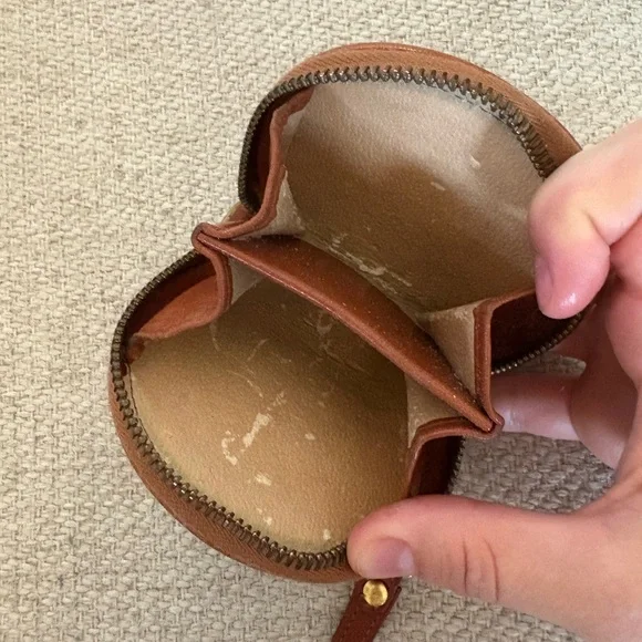 Dooney & Bourke Tan Leather Coin Pouch - Picture 3 of 3